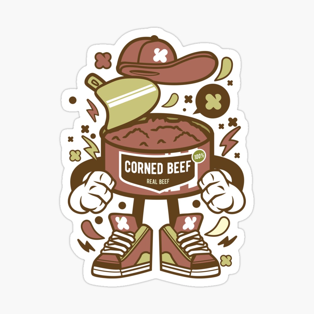 Corned Beef Cartoon Character - Fun illustration for corned beef ...