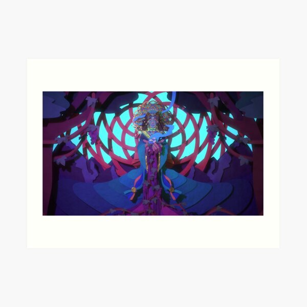 Gaia Paper Cutout (Dusk) Art Print