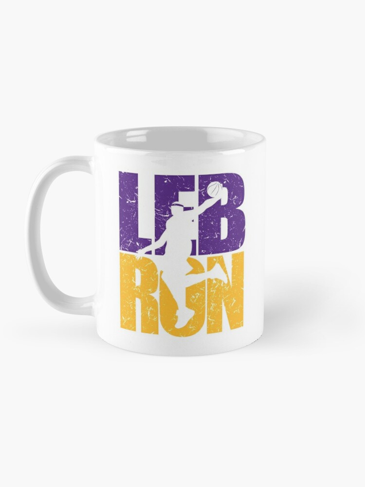Discover Lebron James Lakers Colors Dunking Mug