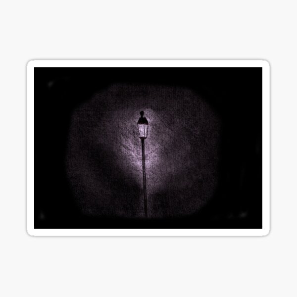 Charcoal drawing streetlight Sticker
