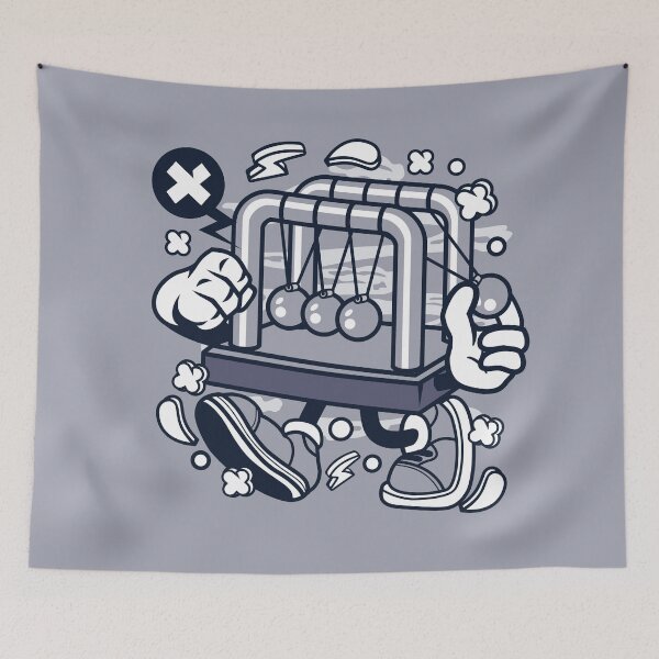 Item preview, Cradle Balance Cartoon Character - Fun illustration for people who like things a little crazy ! designed and sold by Nickelparis.