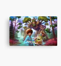 Bob Ross Monster Canvas Print