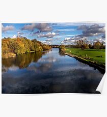 Reflections At Pangbourne Meadows Poster