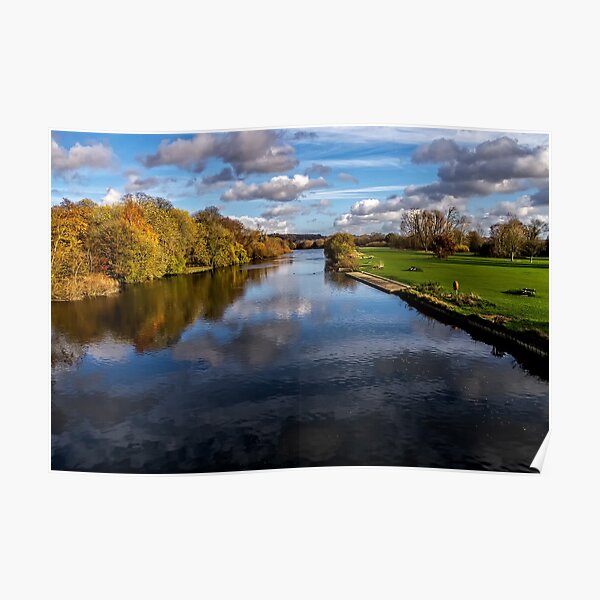 Reflections At Pangbourne Meadows Poster