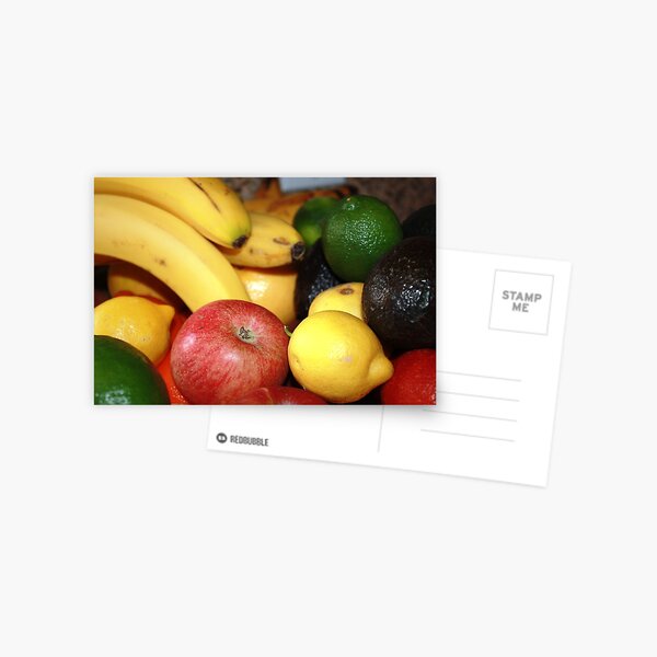 Apples, Lemons, Avocado, Lime Postcard