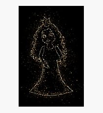 Princess queen crown golden ornament Gold Photographic Print