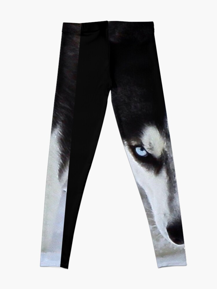 Alternate view of If Looks Could Kill - Black and White Husky Leggings