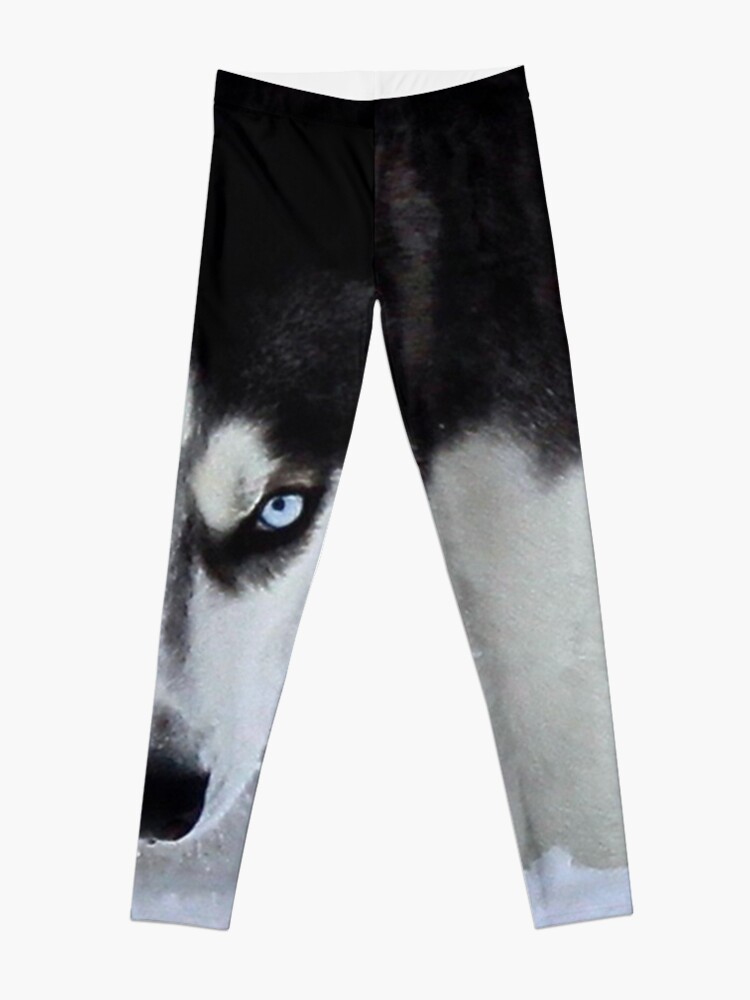 Alternate view of If Looks Could Kill - Black and White Husky Leggings