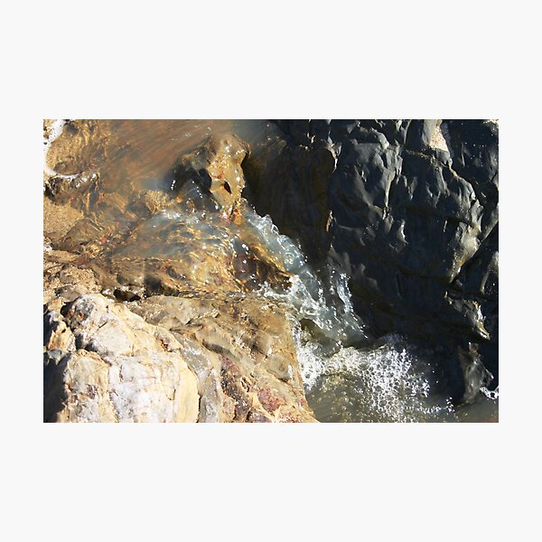 Sea Stream Waterfall Photographic Print