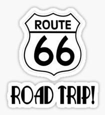 Road Trip on Route 66 Sticker