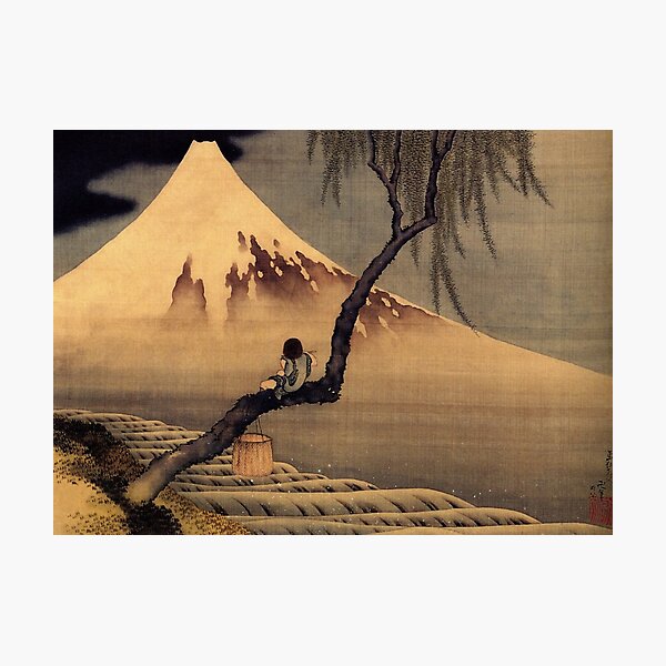 Item preview, 'Boy In Front Of Fujiama' by Katsushika Hokusai (Reproduction) designed and sold by Classic Visions Gallery.