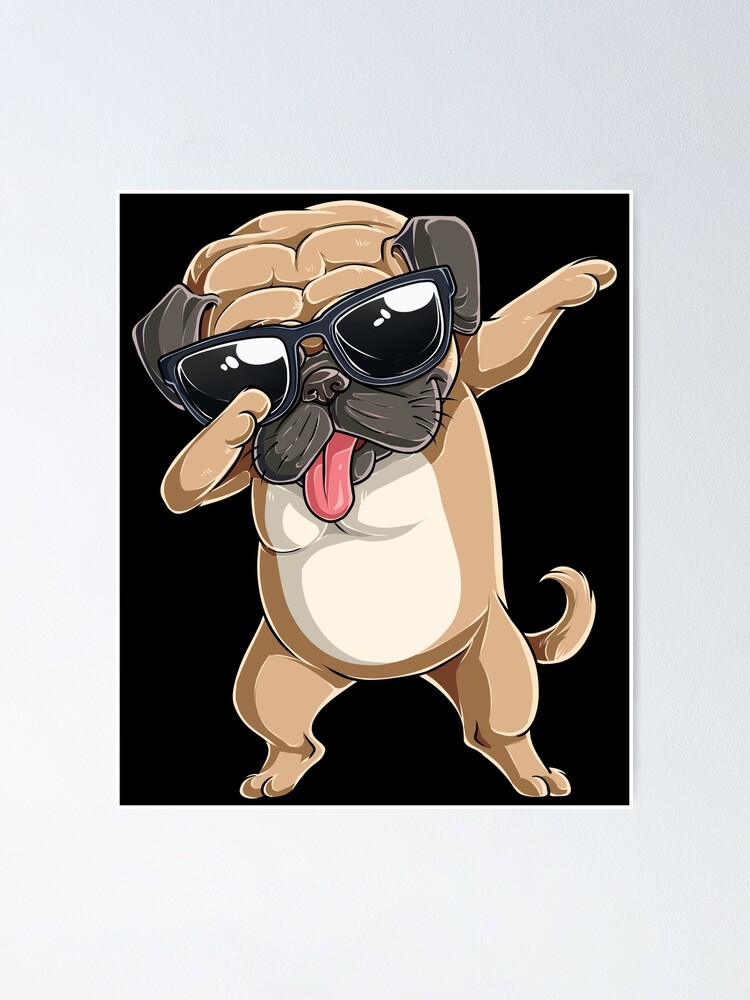 Dabbing Pug Dog Premium T-Shirt - Dab Dance Puppy Dabbing Pug Dog Premium T-Shirt - Dab Dance Puppy
