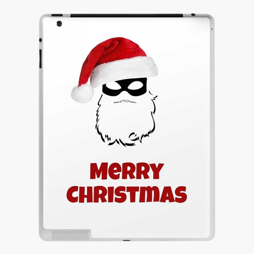 Merry Christmas T Shirt Form A Masked Santa Claus Ipad Case Skin By Mizzo1 Redbubble