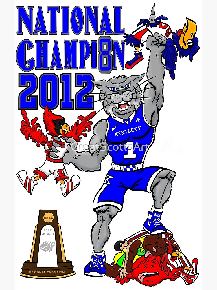 Kentucky Wildcat 2012 Championship Poster for Sale by GreatScottsArt