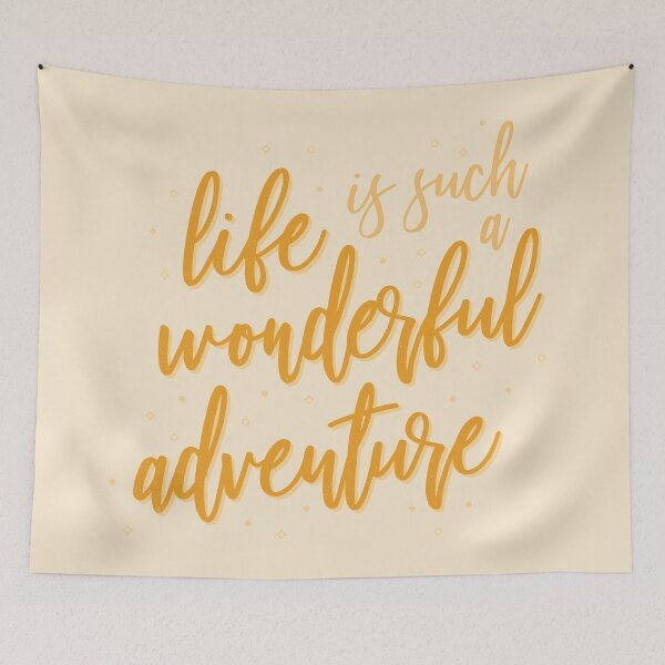Item preview, Life is Such a Wonderful Adventure - Orange designed and sold by Jessica Emery-McGregor.