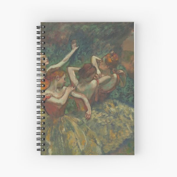 Edgar Degas, Four Dancers, 1899 Painting Spiral Notebook