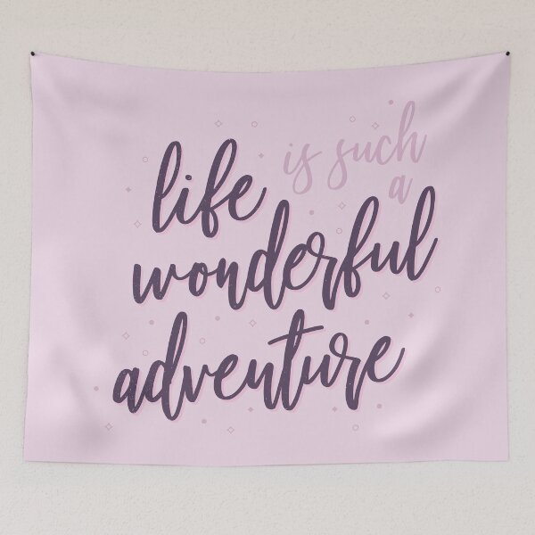 Item preview, Life is Such a Wonderful Adventure - Purple designed and sold by Jessica Emery-McGregor.