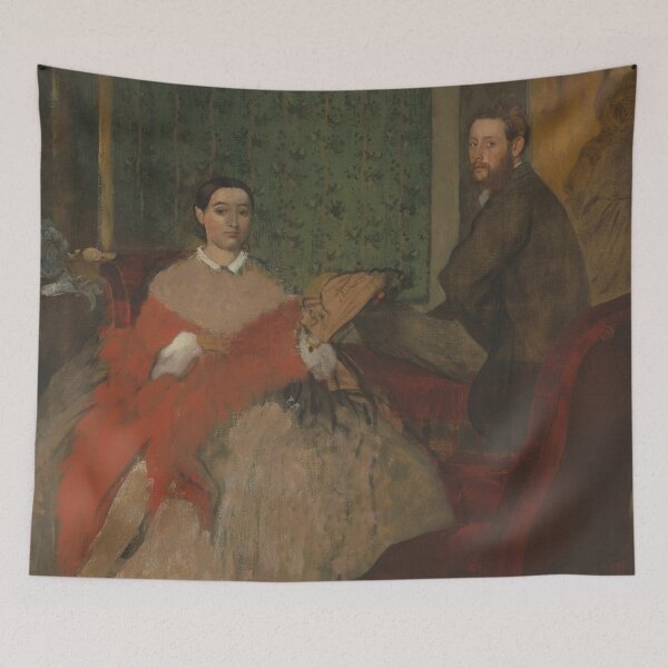 Item preview, Edgar Degas, Edmondo and Thérèse Morbilli, 1865 Painting designed and sold by VibrantDesign.