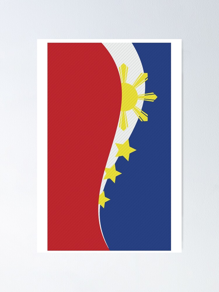 Philippines Flag Art Poster By Cyberjo50 Redbubble