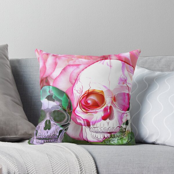 Aperçu de l'œuvre Skulls and roses "I'm watching you" créée et vendue par JoAnnFineArt.