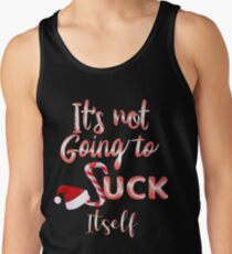 It's Not Going To Suck Itself Christmas Candy Cane Men's Tank Top
