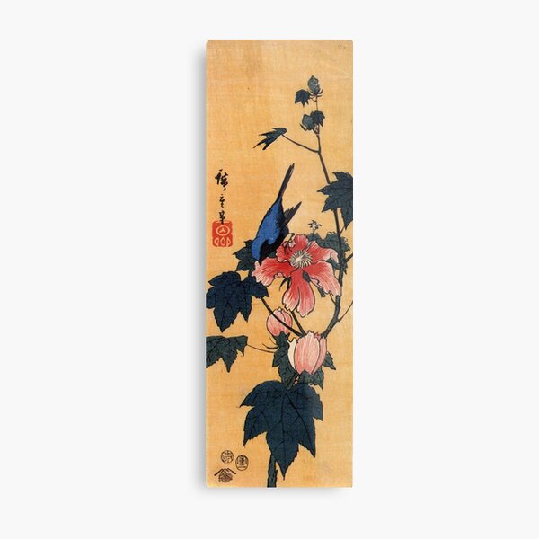 Item preview, Bird On A Hibiscus Flower by Utagawa Hiroshige (Reproduction) designed and sold by Classic Visions Gallery.