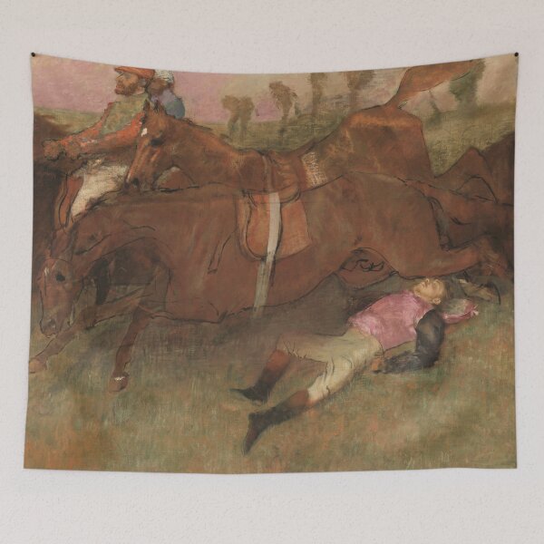 Item preview, Edgar Degas, Scene from the Steeplechase: The Fallen Jockey, 1866 Painting designed and sold by VibrantDesign.