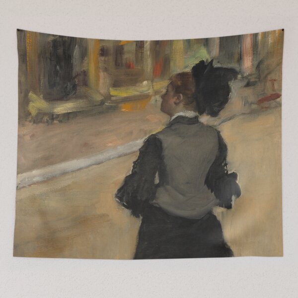 Item preview, Edgar Degas, Woman Viewed from Behind (Visit to a Museum), 1879-1885 Painting designed and sold by VibrantDesign.