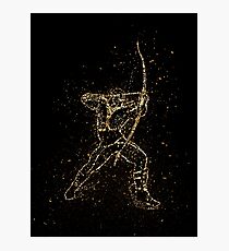 Ork fantasy arrow golden ornament Gold Photographic Print