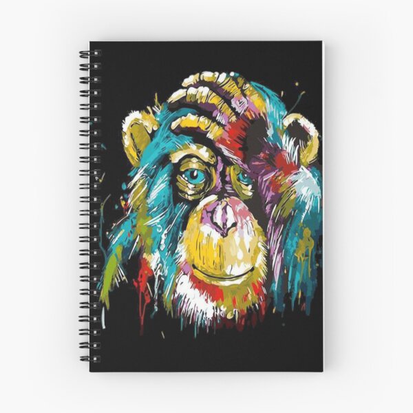 Item preview, Chimp - Chimpanzee Painting - Cute Monkey Painting - Chimpanzee Shirt - Chimp Art designed and sold by Galvanized.