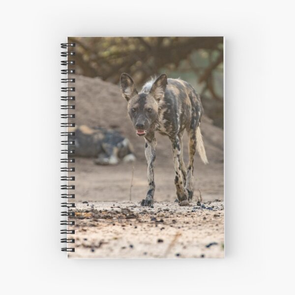 African wild dog Spiral Notebook