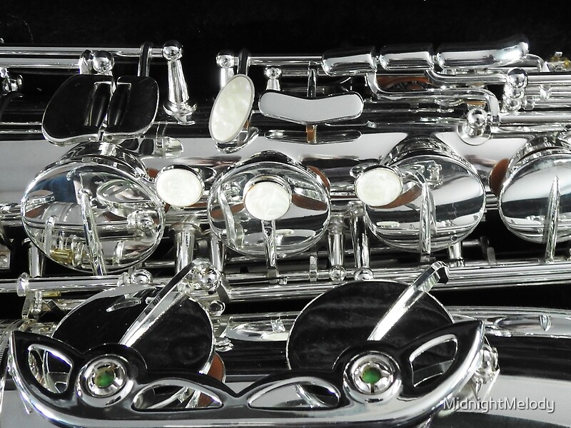 "Tenor Sax Keys Detail" by MidnightMelody Redbubble