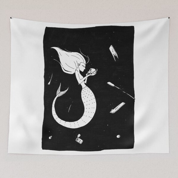Item preview, Mermaid (black frame) designed and sold by HalsMaze.