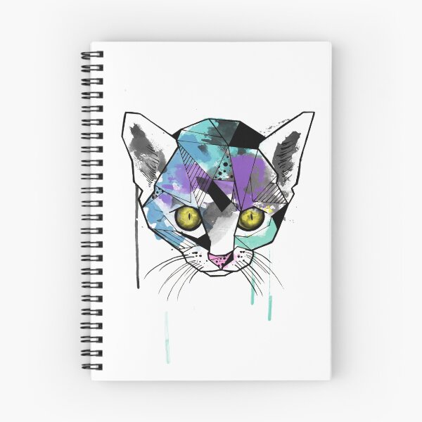 Item preview, Geometric Watercolor Cat designed and sold by graphicward.