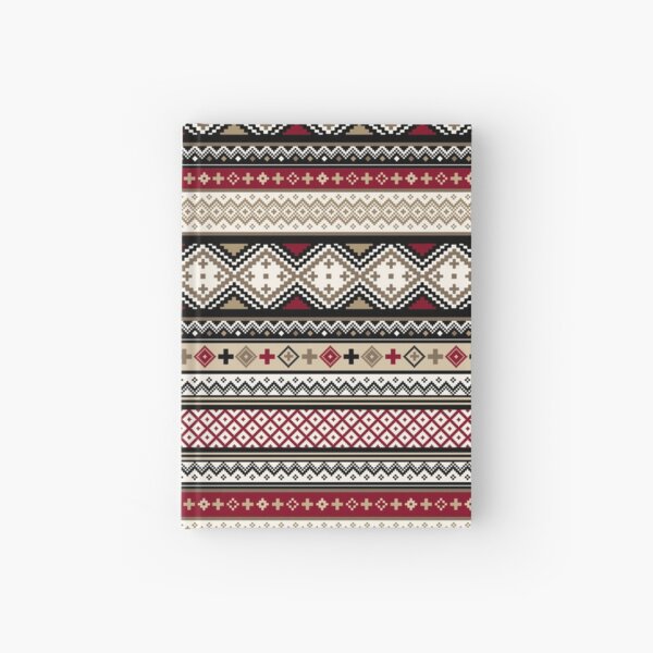 Fair Isle Christmas - warm Hardcover Journal