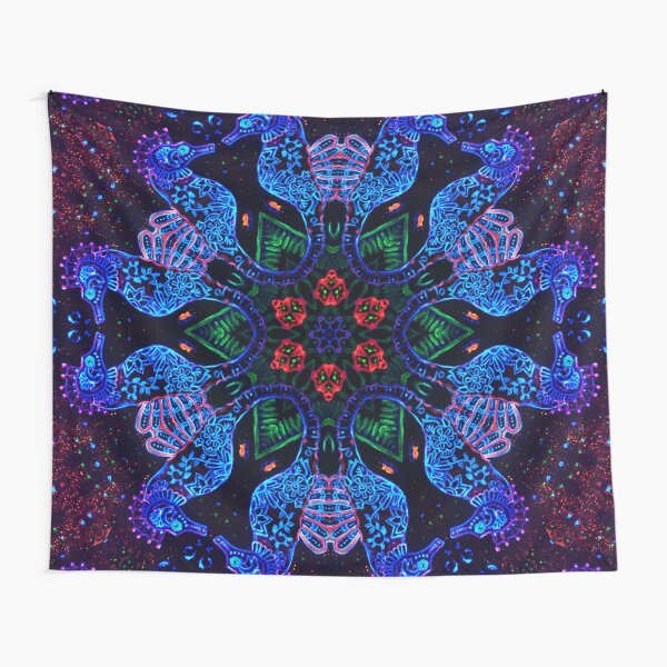 Seahorse Trip - Wonderland under water Tapestry