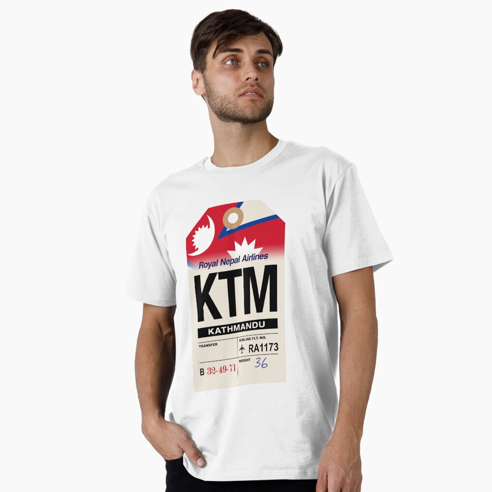 Kathmandu (KTM) Nepal Airline Luggage Tag