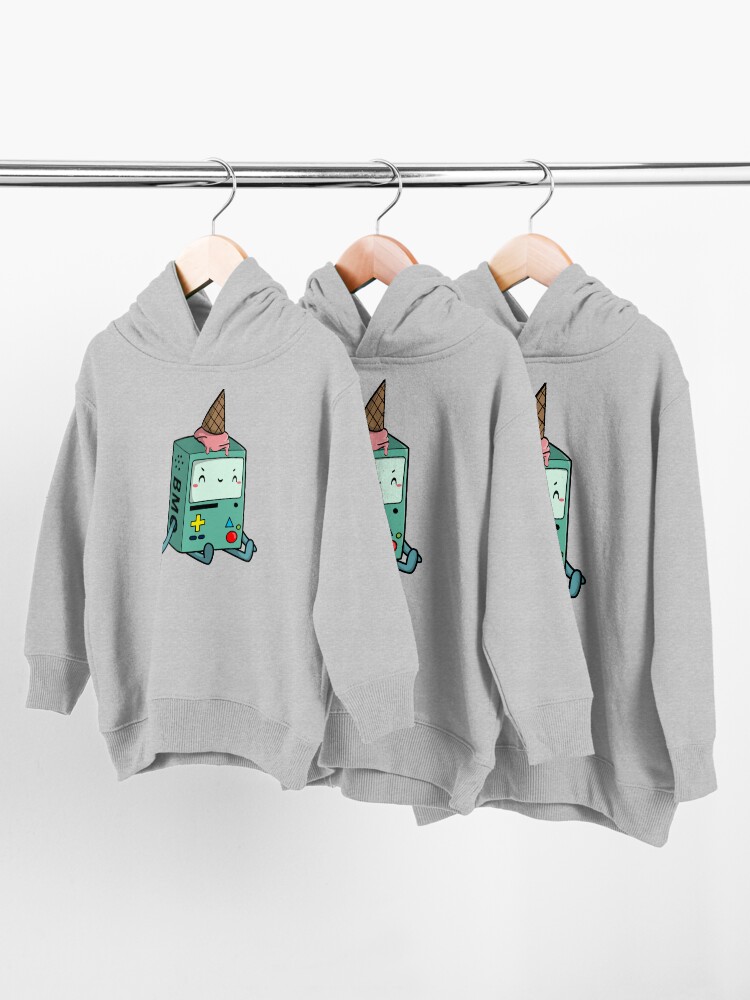 Alternate view of BMO adventure time Toddler Pullover Hoodie