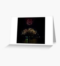 Fireworks over Pittwatter 09 Greeting Card