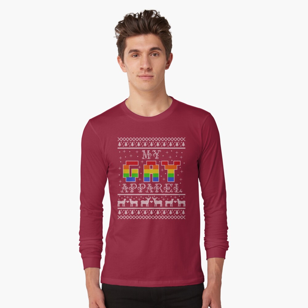 My Gay Apparel Holiday Sweater Long Sleeve T-Shirt