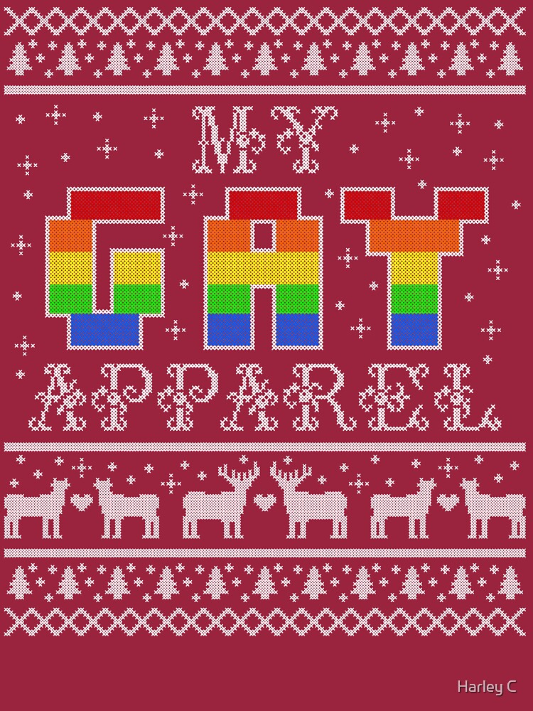My Gay Apparel Holiday Sweater by Fandom-Mused