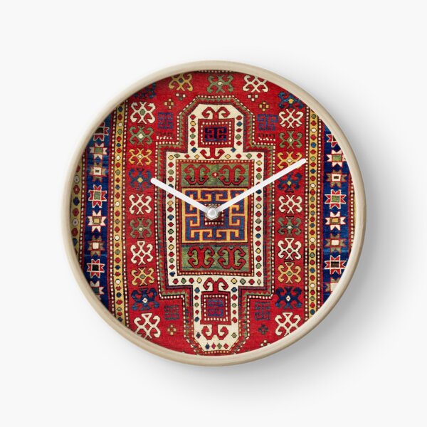 Item preview, Kazak Antique West Caucasus Shield Rug Print designed and sold by Vicky Brago-Mitchell®.