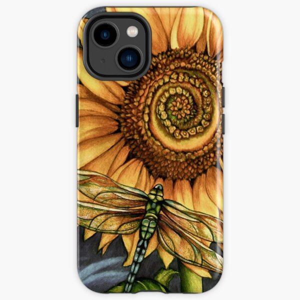 dragonfly Sunflower iPhone Tough Case