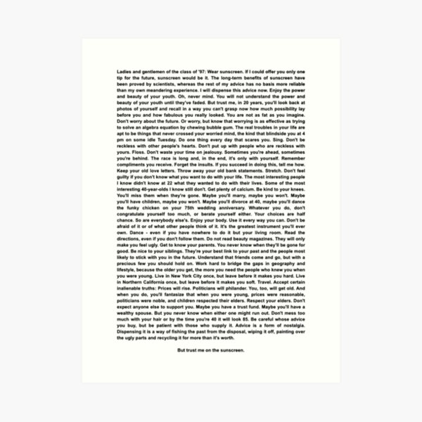 Class of 99 wear sunscreen image