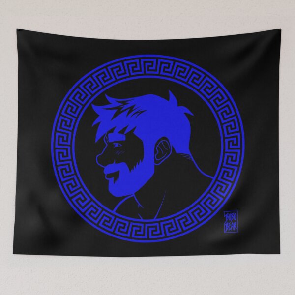 Item preview, ADAM LIKES GREECE - BLUE designed and sold by bobobear.