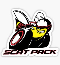 Scat Pack Red Outline Sticker
