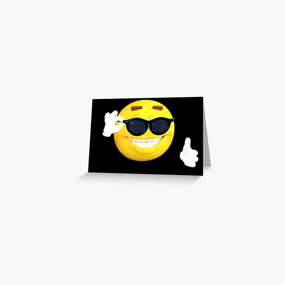 Coole Sonnenbrille Emoji Kunstdruck Von Absolutemadlad Redbubble