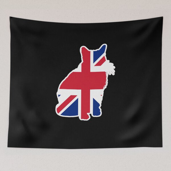 Item preview, Selkirk Rex Cat Flag of the United Kingdom designed and sold by shoppzee.