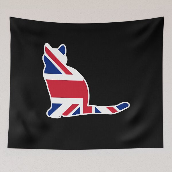 Item preview, Cymric Cat Flag of the United Kingdom designed and sold by shoppzee.