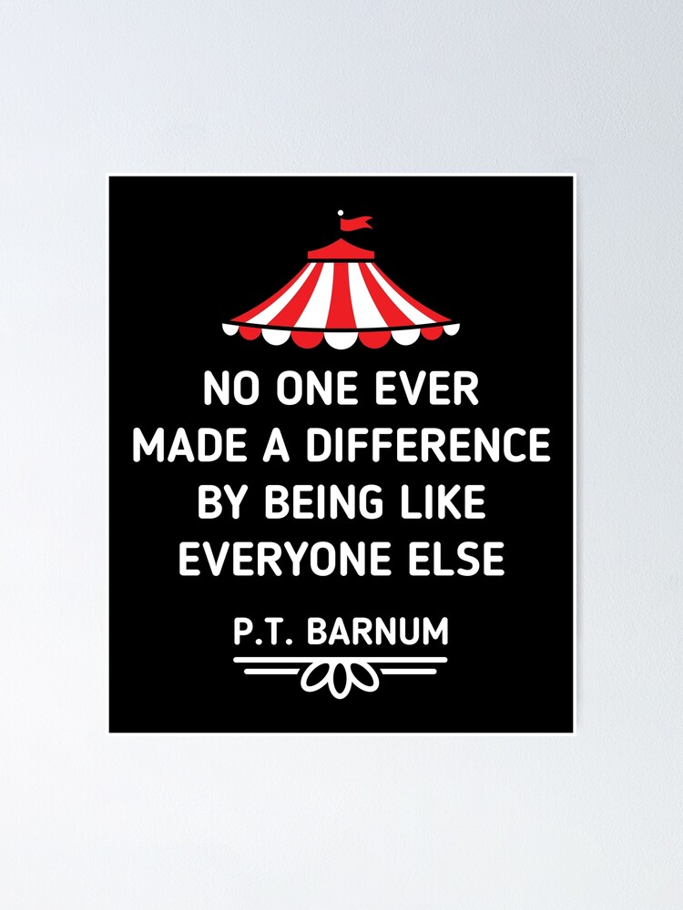 The Greatest Showman Lyrics Poster W/ P.T. Barnum Instant 
